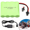 NI-MH 4.8V AKUMULÁTOROV, 2400 MAH AKUMULÁTOR PRE RC HRAČKY, OSVETLENIE