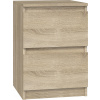 Topeshop Malwa hrudník 30 x 30 x 40 cm dub Sonoma (Karbinet Dresser Posteľ 2 zásuvky M2 Sonoma)