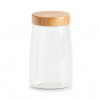 SKLENENÁ NÁDOBA S DREVENÝM VIEČKOM, 1600 ML, ZELLER