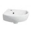 Geberit Selnova rohové malé umývadlo 41,5 cm,otvor pre batériu,s prepadom Biele GEB 500.326.01.5