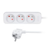 Solight predlžovací prívod 5m, 3 zásuvky, 16A/3680W, PVC, biely PP04X