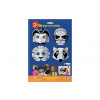 SMT Creatoys Maska škraboška 3D papierová 4ks pirát, superhrdina, lev, mýval karneval v sáčku 22x32,5x2cm