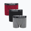 Detské boxerky Nike Jordan JHB Flight Cotton Essential 3 pairs gym red