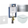 GEBERIT Kombifix súprava 5v1 - inštalačný modul, závesné WC AquaBlade a Softclose Slim WC sedadlo IDEAL STANDARD Tesi, tlačidlo Sigma20 Square, 115.883.KH.1 (lesklý chróm), 110.302.00.5 NU6