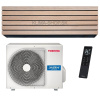 Klimatizácia Toshiba DAISEIKAI 10 wood 3,5kW RAS-B13S4KVDG-E + RAS-13S4AVPG-E (Dizajnová klimatizácia v drevenom dekore s ideálnym výkonom pre domov)