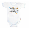 Body krátky rukáv s vtipným textom Baby Nellys, Miluju noční svačinky, veľ. 74, chalan - 86 (12-18m)
