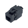 CTnet keystone UTP RJ45 cat.5e, samozářezový Černá