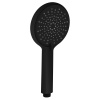 Sapho Ručná masážna sprcha, 3 režimy sprchovania + režim oplachovania, silikónové trysky, priemer 120 mm, ABS/čierna mat 1204-51B
