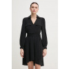 Šaty Dkny čierna farba, mini, áčkový strih, DD3K7484 30