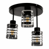 Orno SIENA 3P E27, nástenno-stropné svietidlo, max. 3x60W, čierne, okrúhla pätica, pevné hlavy svietidiel, rôzne úrovne
