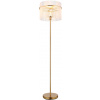 Globo Lighting Gorley stojaca lampa 1x60 W biela-priehľadná-zlatá 15698SM