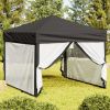 zahrada-XL Skladací párty stan s bočnicami antracitový 3x3 m 93530