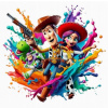 CUKROWY TLAČ Jedlý obrázok na tortu CHUDY TOY STORY + MENO POSTAVY 566