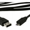 Kábel Goobay USB - microUSB typ B, 3 m, čierny