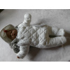 Detská kombinéza - George 50 White Babys Methin (Krycie kombinézy 50 - 56 cm krst 0 + m)
