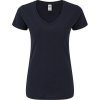 Fruit of the Loom Tričko Lady-Fit Iconic 150 V-Neck T s výstřihem do V, krátký rukáv, dámské COT161444a3602-deep navy M Navy deep