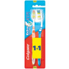 Colgate Extra Clean Medium stredná zubná kefka 1 + 1 kus