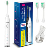 Sonická zubná kefka Promedix, biela, 5 režimov, časovač, indikátor stavu batérie, 2 koncovky a kábel USB, PR