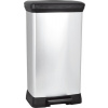Curver Deco Bin 50l odpadkový kôš strieborný