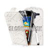 Kožený obal Samsung Galaxy Ace 2 – Diamond Flip – biela