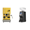 Profitec GO, yellow + Eureka Atom 60, black