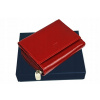 Peňaženka - A -art Capere Natural Leather Red F08/104 - Dámsky produkt (Malá dámska kožená peňaženka. Pohodlná kabelka)
