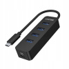 UNITEK H1117B USB-C hub 4 porty USB 3.1 aktívny 10 W