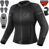 Dámska motocyklová bunda SHIMA X-MESH 2.0 LADY BLACK vzdušná DARČEKY