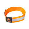 Firedog Reflexný obojok na suchý zips 30 mm 45 cm oranžový