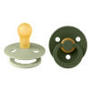 BIBS Colour cumlíky z prírodného kaučuku 2ks – veľkosť 2 Sage hunter Green