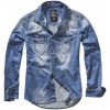 Brandit Riley denim košeľa, modrá - XXL