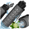 Motivačná fľaša TRESSARI fľaša na pitie z TRITANU s držiakom na vodu 1 l BPA FREE