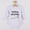 NEW BABY Body s potlačou New Baby Tatínkova nejrychlejší - 80