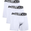 UNDER ARMOUR UA Charged Cotton 6in 3 Pack, White - S