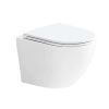 MEREO WC závesné kapotované, Smart Flush RIMLESS, 495x360x370, keramické, vr. sedátka, biela, CSS113S, VSD82T1