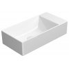 GSI KUBE X keramické umývadlo 50x25cm, bez otvoru, biela ExtraGlaze 9486011