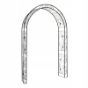 Kovová pergola DEMA oblúk 225 cm