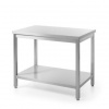 Stredový stolík, s policou - skrutkovací, HENDI, Kitchen Line, 800x700x (v) 850mm 815830H