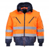 Portwest PJ50 Hi-Vis Pilot Bunda 3 v 1 oranžová/tmavomodrá M