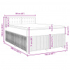 vidaXL Posteľný rám boxsping s matracom tmavozelený 160x200 cm zamat - Zelená - 207063-140684