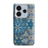 Odolný obal Mobiwear Elite Pro - Xiaomi Redmi Note 14 5G - E108E Modré mandala květy (Odolné pouzdro, obal kryt Mobiwear Elite Pro - maximální ochrana mobilu Xiaomi Redmi Note 14 5G, zesílené hrany, p