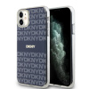 Zadný kryt DKNY PC/TPU Repeat Pattern Tonal Stripe Magsafe pre iPhone 11 Blue