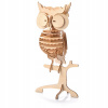 Drevený 3D model puzzle sova