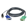 ATEN 2L-5202U KVM kábel Čierna 1,8 m (2L-5202U)