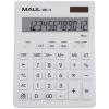 Maul MXL 12 stolná kalkulačka, displej (počet míst) 12, na batérie, solárny pohon, biela; 7267002