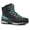 SCARPA Dámske trekové topánky MESCALITO TREK GTX dark anthracite/tropical green - čierne Veľkosť EU: 39,5