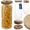 SKLENENÁ vzduchotesná dóza na potraviny a sypké produkty do kuchyne, 1,6 l