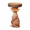 Živová líška Birdbath Polyresin Garden Bird Bird Poplatok (Živová líška Birdbath Polyresin Garden Bird Bird Poplatok)