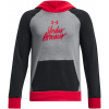 Detská funkčná mikina cez hlavu Under Armour RIVAL FLEECE SCRIPT CB HD K čierna 1379795-001 - YXS