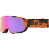 Lyžiarske okuliare 100% Snowcraft XL - Bleach / HIPER Dark Smoke w/ Purple ML Mirror + HIPER Deep Red w/ Copper ML Mirror uni